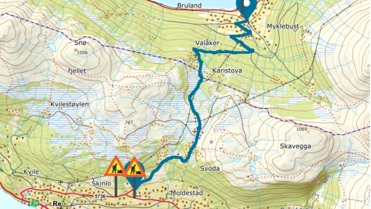 Lenkje til artikkel: Vegstenging på fv. 60 over Utvikfjellet - nattstenging i fyrste omgang